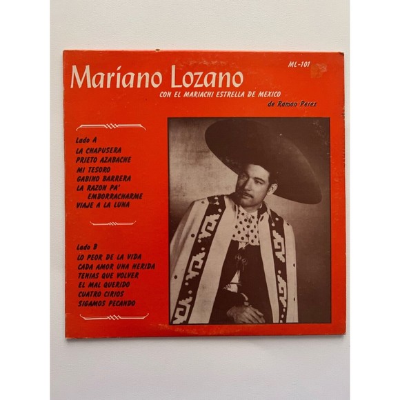 Mariano Lozano Con El Mariachi Estrella De Mexico LP ML-101 VG+ - Picture 1 of 7